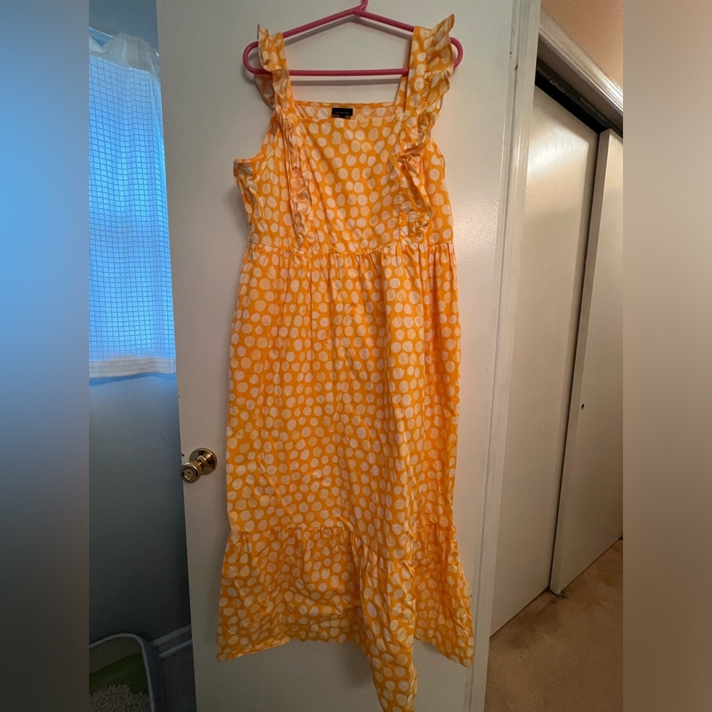 Who What Wear Target Brand - Yellow Polka Dot Dress w/ Pockets